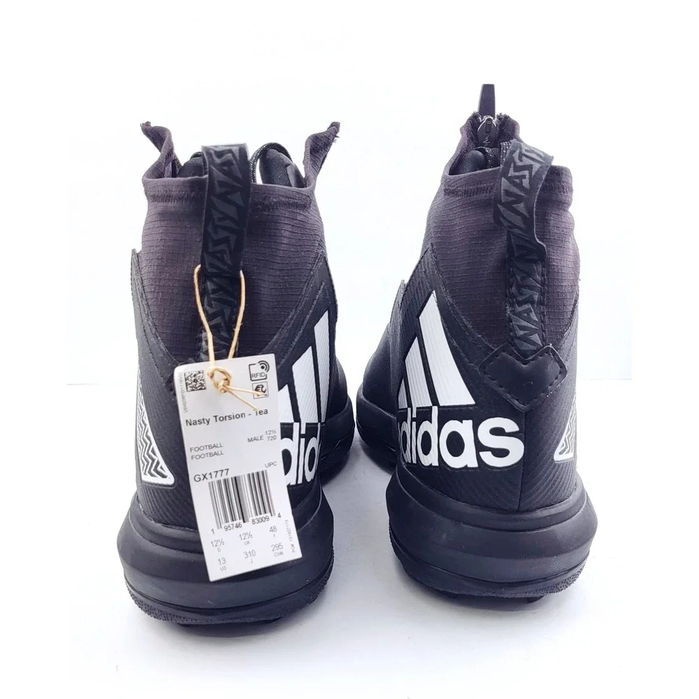 NWT‎ adidas Men's Nasty Torsion - Black Tea Football Cleats - Size 13
